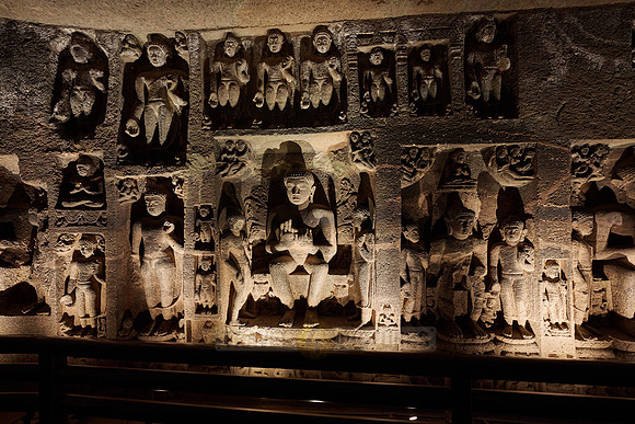 stone carvings of Cave No. 26 of Ajanta caves
