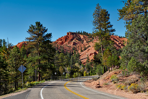 Strasse durch den Red Canyon |Road through Red Canyon|