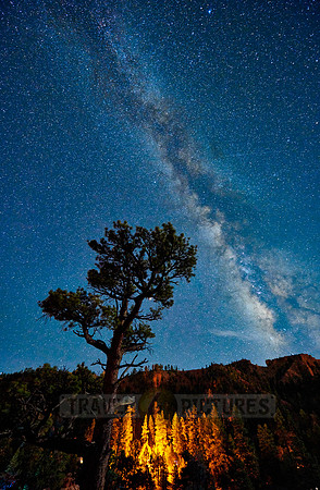night sky over Red Canyon