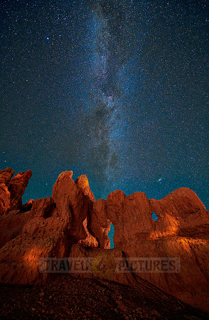 night sky over Red Canyon