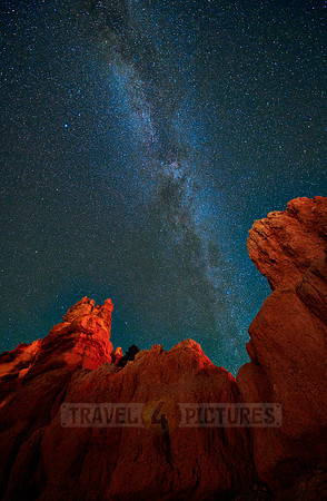 night sky over Red Canyon