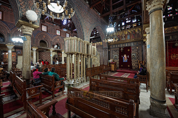 interior shot of The Hanging Church
