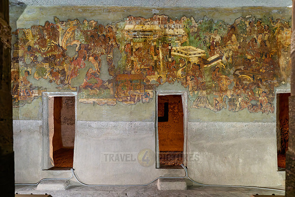 Ajanta caves, cave 1, Aurangabad