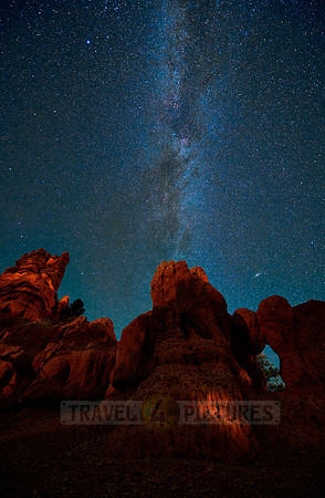 night sky over Red Canyon