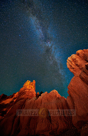night sky over Red Canyon