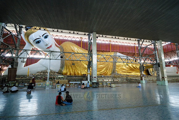 lying reclining Buddha, Yangon