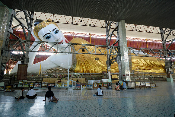 lying reclining Buddha, Yangon
