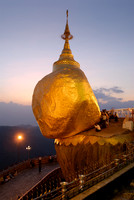 twilight at illuminated The Golden Rock