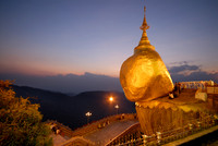 twilight at illuminated The Golden Rock