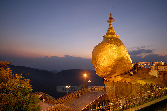 twilight at illuminated The Golden Rock