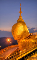 twilight at illuminated The Golden Rock