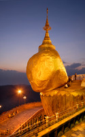 twilight at illuminated The Golden Rock