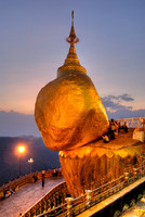 twilight at illuminated The Golden Rock