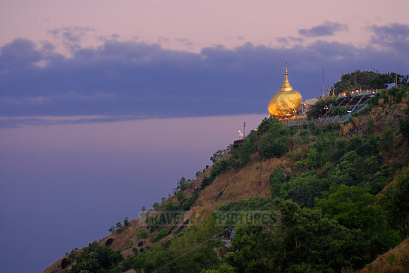 twilight at illuminated The Golden Rock