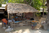 dried fish at fishing village