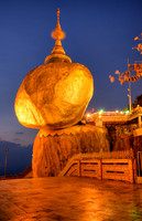 twilight at illuminated The Golden Rock