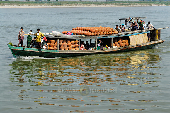 barge on Irrawaddy River