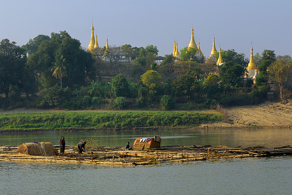 barge on Irrawaddy River