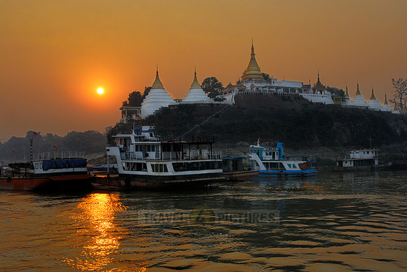 sunset from Irrawaddy River
