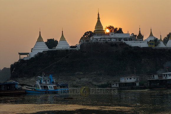 sunset from Irrawaddy River