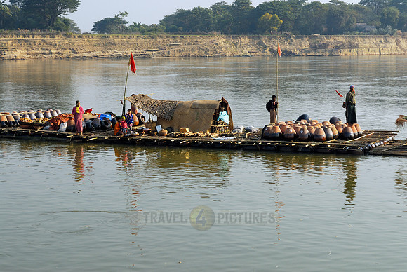 barge on Irrawaddy River