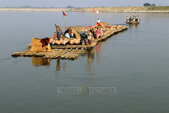 barge on Irrawaddy River