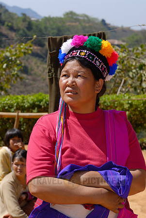 portrait of traditional woman of Palaung tribe