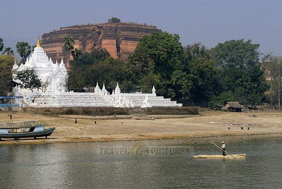 Settawya Pagoda, Mingun Pagoda from Irrawaddy River
