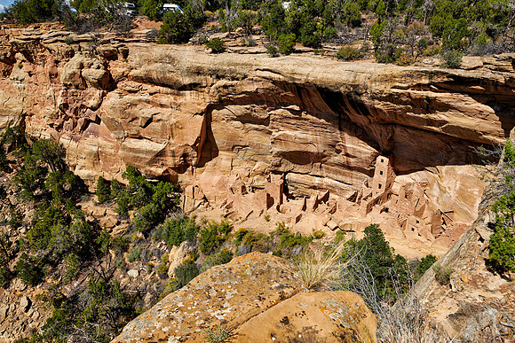 Square Tower House, Cliff dwellings in Mesa-Verde-National Park