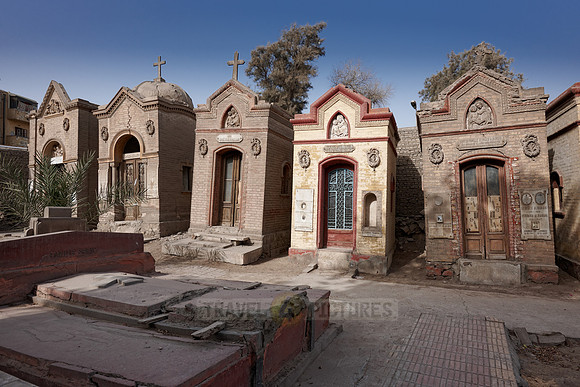 cemetery with tombs