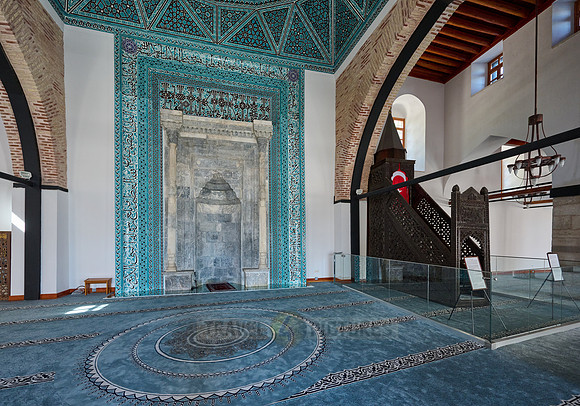 interior view of Alauddin Qayqubad Mosque, Konya
