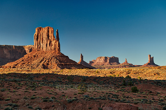 The West Mitten Butte in Monument Valley