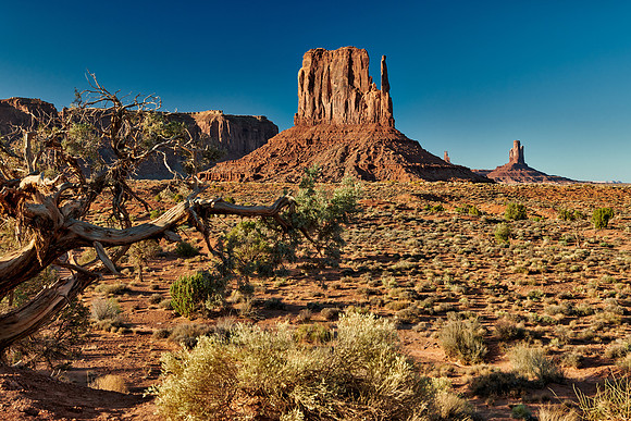 The West Mitten Butte in Monument Valley