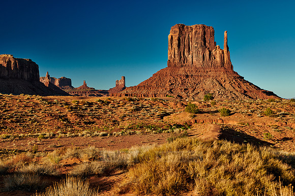 The West Mitten Butte in Monument Valley