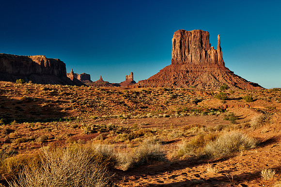 The West Mitten Butte in Monument Valley