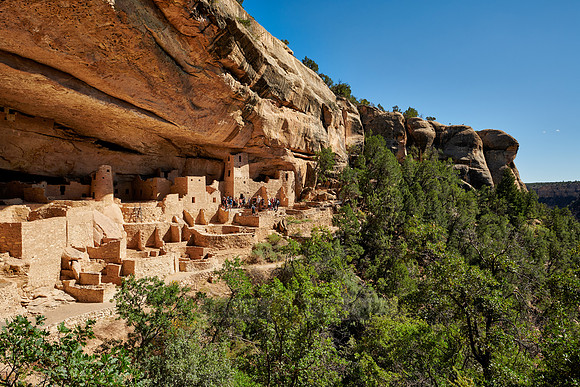 Cliff Palace, Cliff dwellings in Mesa-Verde-National Park