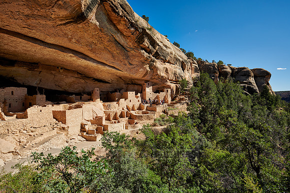 Cliff Palace, Cliff dwellings in Mesa-Verde-National Park