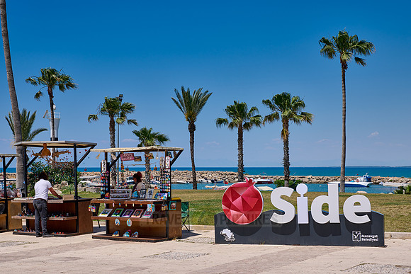 sign of Old town of Side