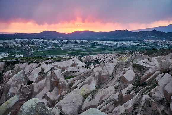 sunset over Red Valley, Goreme