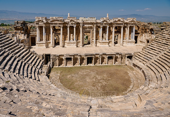 famous theater of Hierapolis, Pamukkale Archeological Site