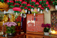 interior shot of Baekunsa Temple or "White Cloud Temple" on Yeonjondo Island