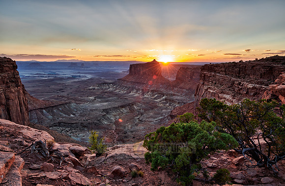 sunset in Canyonlands National Park, Island in the Sky