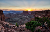 sunset in Canyonlands National Park, Island in the Sky