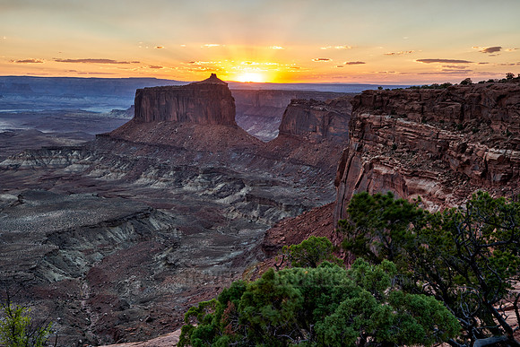 sunset in Canyonlands National Park, Island in the Sky