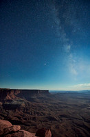 night sky over Canyonlands National Park, Island in the Sky