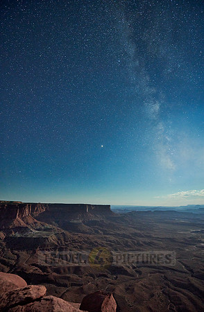 night sky over Canyonlands National Park, Island in the Sky