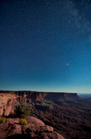night sky over Canyonlands National Park, Island in the Sky