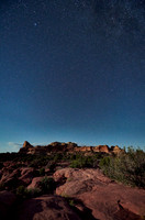 night sky over Canyonlands National Park, Island in the Sky