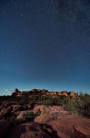 night sky over Canyonlands National Park, Island in the Sky