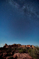 night sky over Canyonlands National Park, Island in the Sky